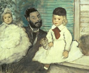 Comte Le Pic and His Sons by Edgar Degas